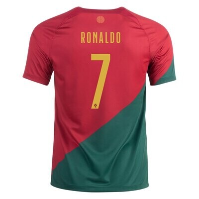 Ronaldo Portugal Home Soccer Jersey 2022