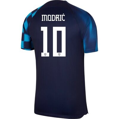 Luka Modric Croatia Euro Cup Away Soccer Jersey 2023