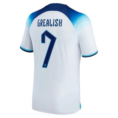 Jack Grealish England World Cup Home Soccer Jersey 2022