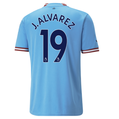 Julián Álvarez Manchester City Home Jersey 22-23