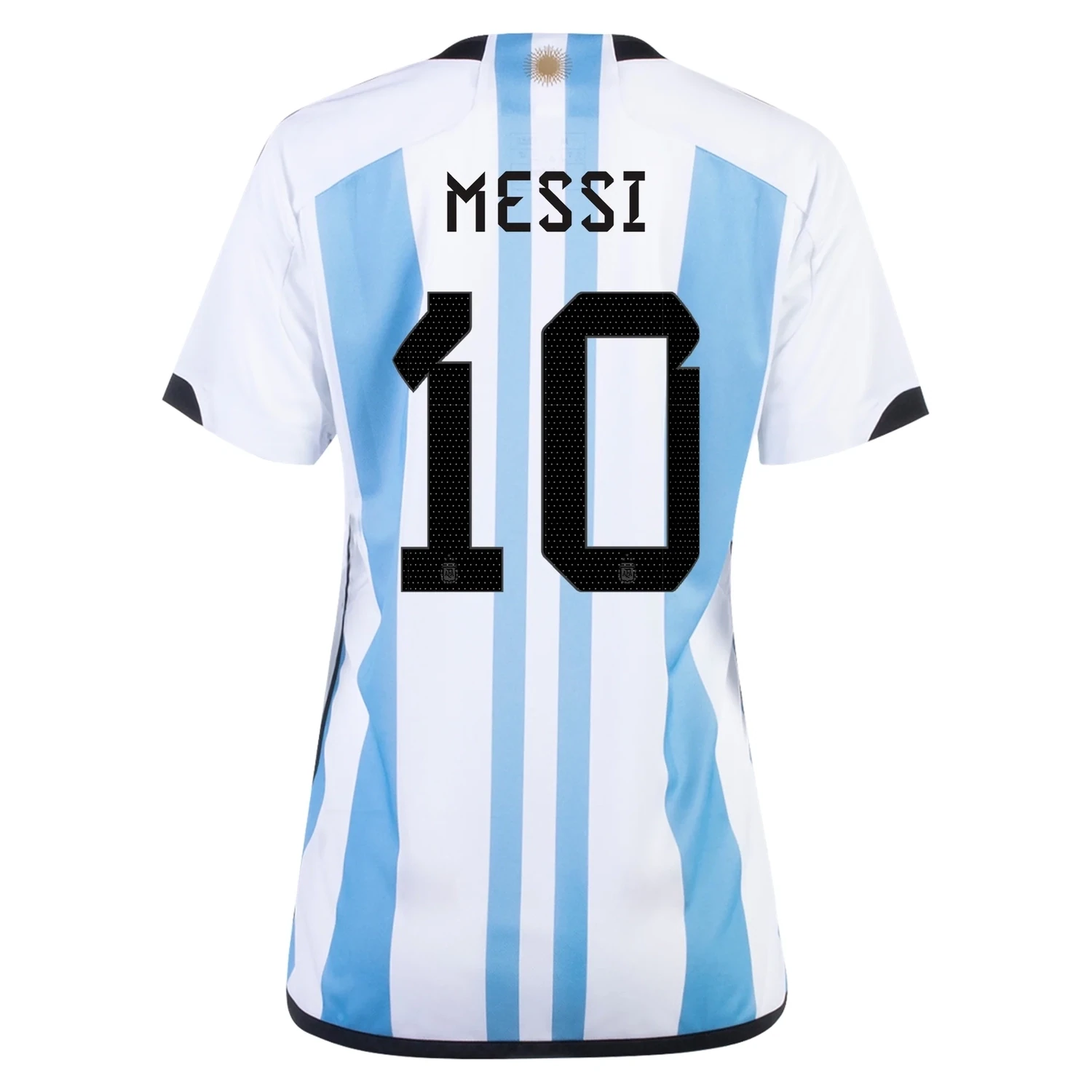 Messi 10 Argentina Champion Version Home Jersey Three Star 2023 for Women