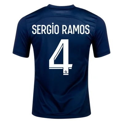 Sergio Ramos Paris Saint-Germain PSG Home Soccer Jersey 22-23
