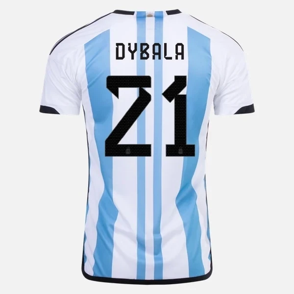 Paulo Dybala Argentina Champion Version Home Jersey Three Star 2023