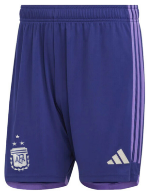 Argentina Away Soccer Short Purple 3 Star