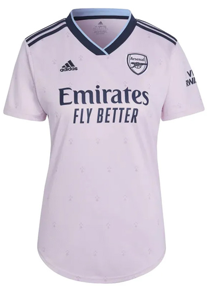 Arsenal Third Pink Soccer Jersey Shirt 22-23 For Women