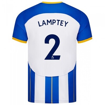 Lamptey Brighton Home Soccer Jersey Shirt 22-23