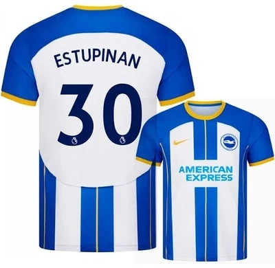 Estupinan Brighton Home Soccer Jersey Shirt 22-23