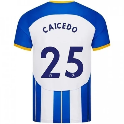 Caicedo Brighton Home Soccer Jersey Shirt 22-23