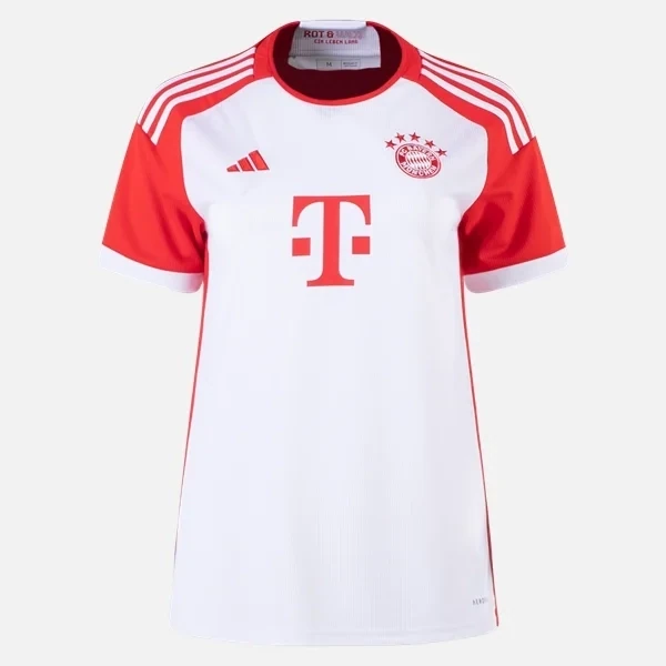 Bayern Munich Home Soccer Jersey 23-24 White & Red For WOMEN