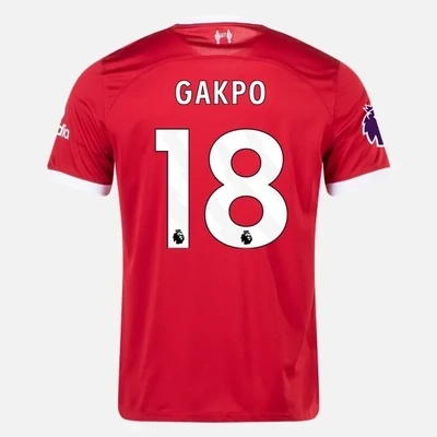 Liverpool Home Soccer Jersey 23-24 Cody Gakpo #18