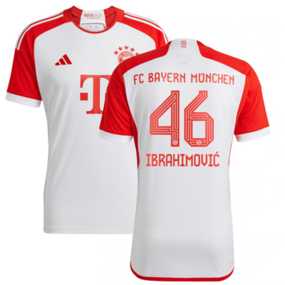Bayern Munich Home Soccer Jersey 23-24 White & Red
IBRAHIMOVIĆ #46