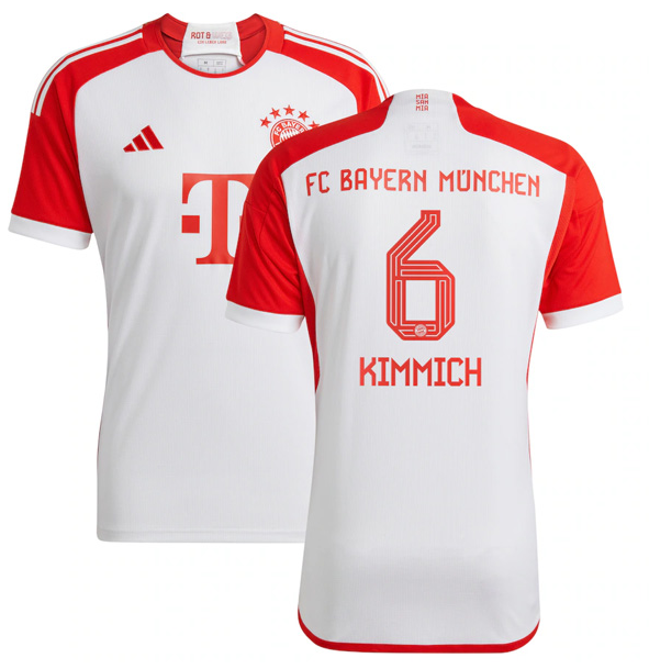 Bayern Munich Home Soccer Jersey 23-24 White & Red
KIMMICH #6