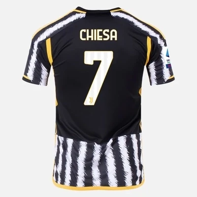 Juventus Latest 23-24 Home Soccer Jersey Chiesa #7