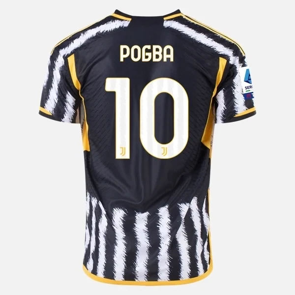 Juventus Latest 23-24 Home Soccer Stadium Player Version Jersey Pogba #10