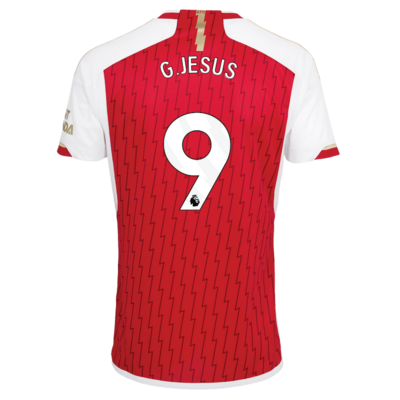 Arsenal Home Soccer Jersey Shirt 23-24 G. Jesus #9