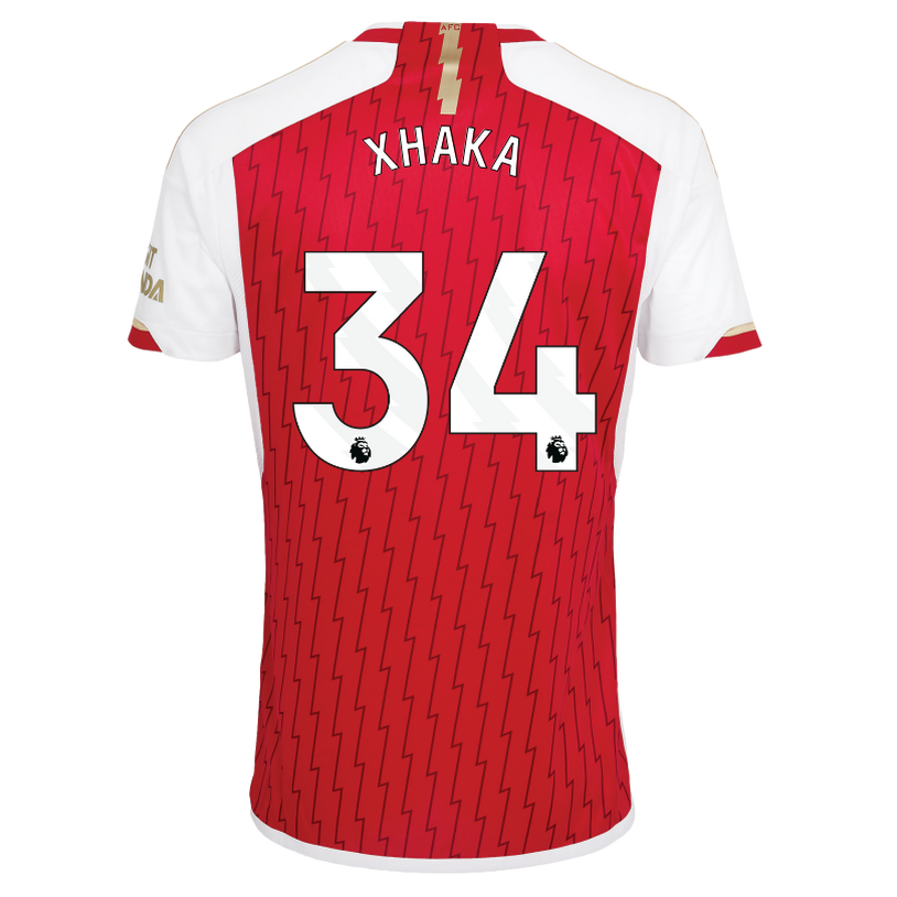 Arsenal Home Soccer Jersey Shirt 23-24 Xhaka #34