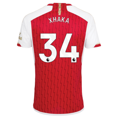 Arsenal Home Soccer Jersey Shirt 23-24 Xhaka #34