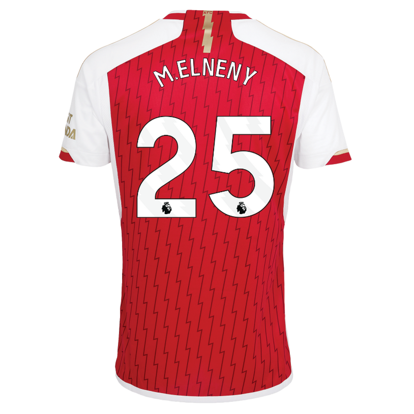 Arsenal Home Soccer Jersey Shirt 23-24 M. Elneny #25