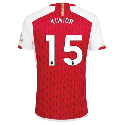 Arsenal Home Soccer Jersey Shirt 23-24 Kiwior #15