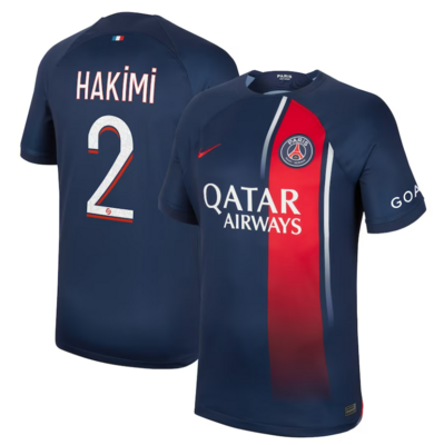 Paris Saint-Germain PSG Home Soccer Jersey 23-24 HAKIMI #2