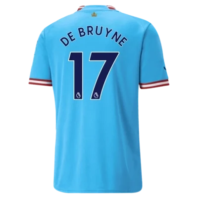 Manchester City TREBLE WINNERS Special Home Jersey 22-23
Kevin De Bruyne #17
