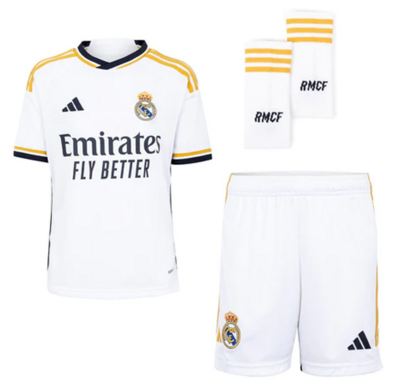 Real Madrid Home Jersey Full Kids Kit 23-24