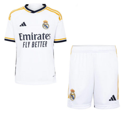 Real Madrid Home Jersey Kids Kit 23-24