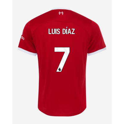 Liverpool Home Soccer Jersey 23-24 Luis Diaz #7