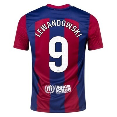 Barcelona Home Soccer Jersey Shirt 23-24 LEWANDOWSKI #9