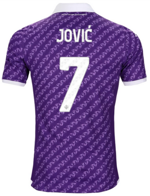 ACF Fiorentina Home Soccer Jersey 23-24 JOVIC #7