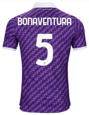 ACF Fiorentina Home Soccer Jersey 23-24 BONAVENTURA #5