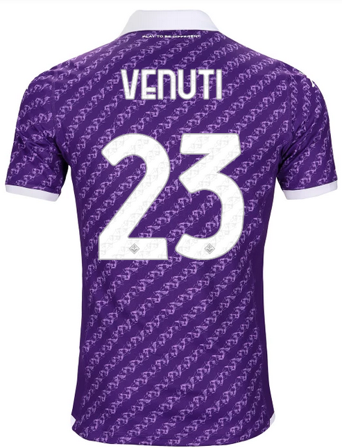 ACF Fiorentina Home Soccer Jersey 23-24 VENUTI #23