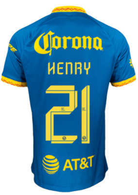 Club America Away Soccer Jersey Shirt 23-24 HENRY #21