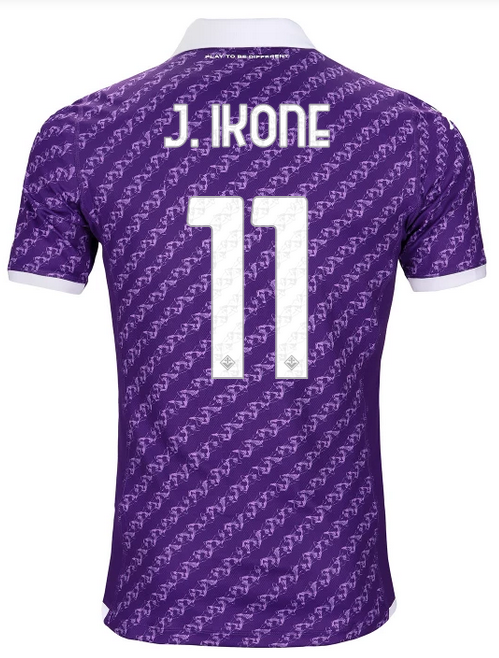 ACF Fiorentina Home Soccer Jersey 23-24 J.IKONE #11