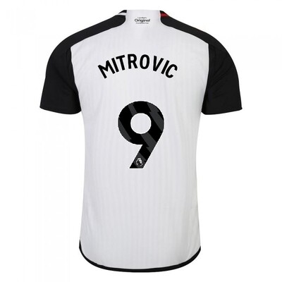 Fulham Home Soccer Jersey Shirt 23-24 MITROVIC #9