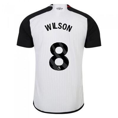 Fulham Home Soccer Jersey Shirt 23-24 WILSON #8