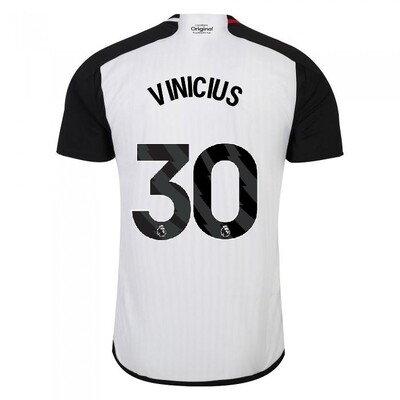 Fulham Home Soccer Jersey Shirt 23-24 VINICIUS #30