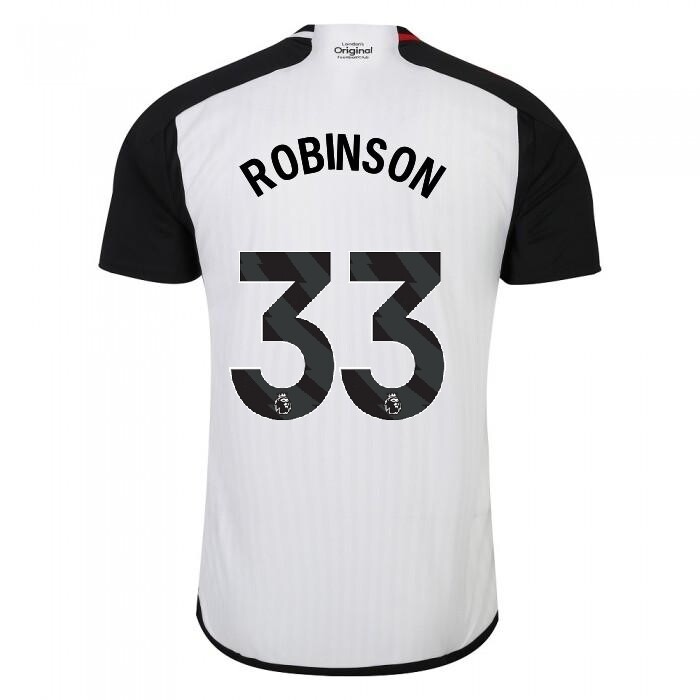Fulham Home Soccer Jersey Shirt 23-24 ROBINSON #33