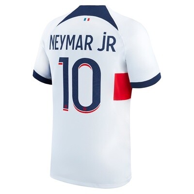 PSG Away White Soccer Jersey 23-24 NEYMAR JR #10