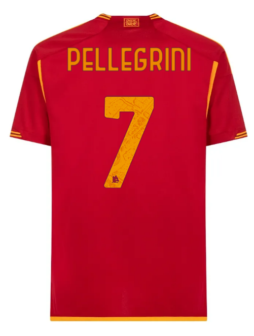 AS Roma Home Soccer Jersey 23-24 Pellegrini #7