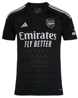 Arsenal Home Black GoalKeeper Soccer Jersey Shirt 23-24