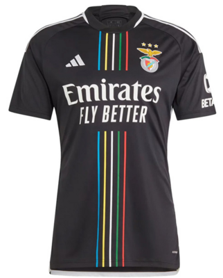 Benfica Away Black Soccer Jersey 23-24 Player Version