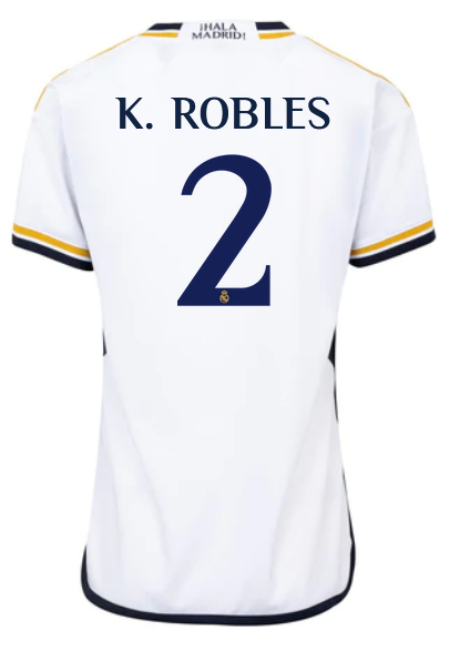 Real Madrid Home Soccer Jersey 23-24 For Women Kenti Robles