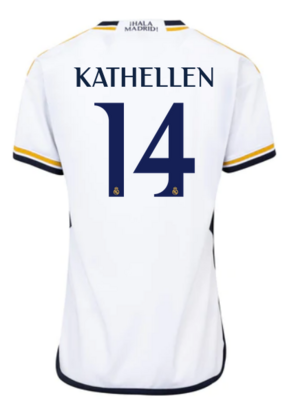 Real Madrid Home Soccer Jersey 23-24 For Women Kathellen