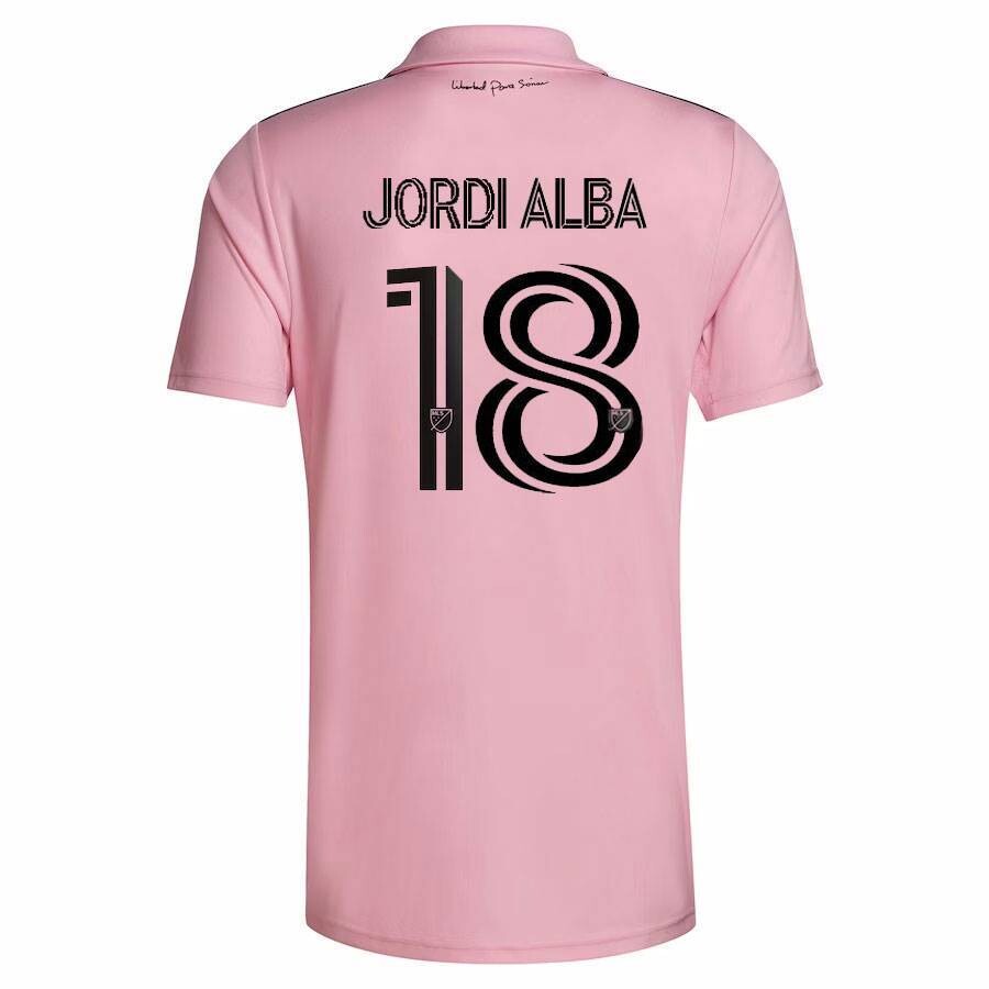 JORDI ALBA Inter Miami CF Home Soccer Jersey 23-24 – Store ...