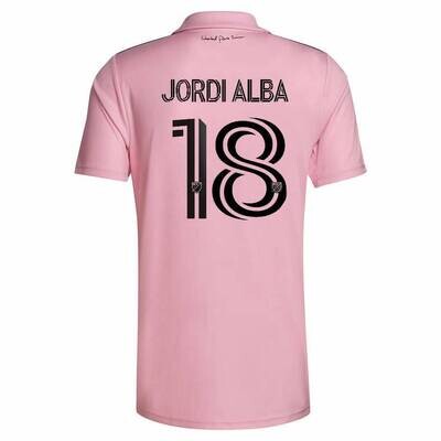 JORDI ALBA  Inter Miami CF Home Soccer Jersey 23-24