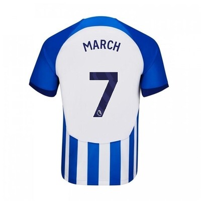MARCH Brighton Home Soccer Jersey Shirt 23-24