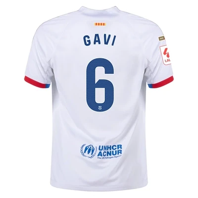 Barcelona Away Soccer Jersey Shirt 23-24 GAVI #6