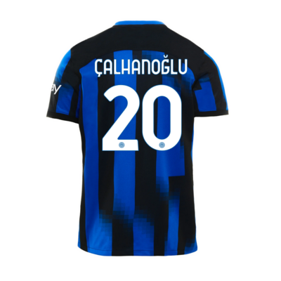 Inter Milan Home Soccer Jersey 23-24 Çalhanoğlu #20