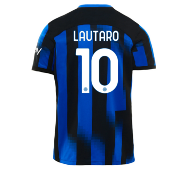 Inter Milan Home Soccer Jersey 23-24 Lautaro Maritnez #10